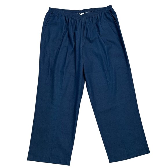 Alfred Dunner Women's Size 24W Pull On Lightweight Jeans Denim Pants Blue NWT - Picture 1 of 4
